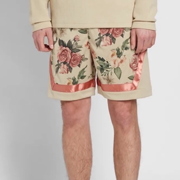 adidas Originals Other - NWT Adidas Eric Emanuel Logo Shorts in Khaki Floral